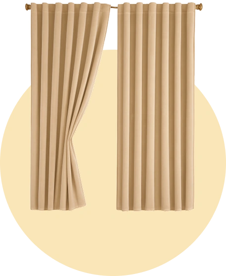 Beige Sheer Curtains