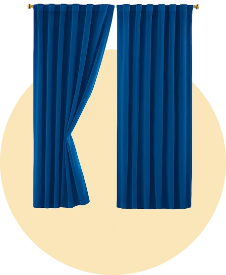 Blue Blackout Curtains