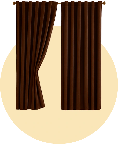 Brown Sheer Curtains