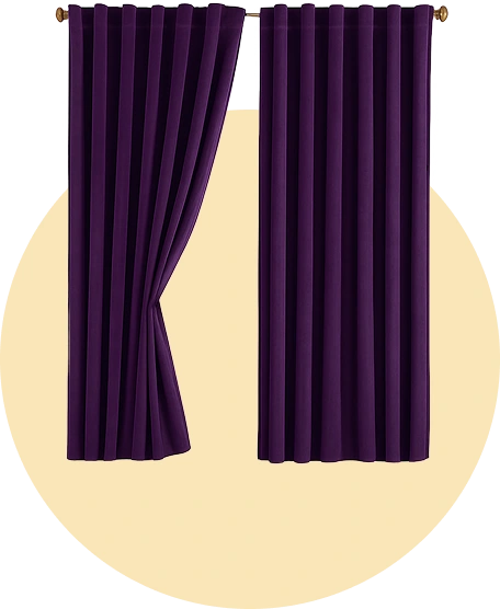 Purple Sheer Curtains