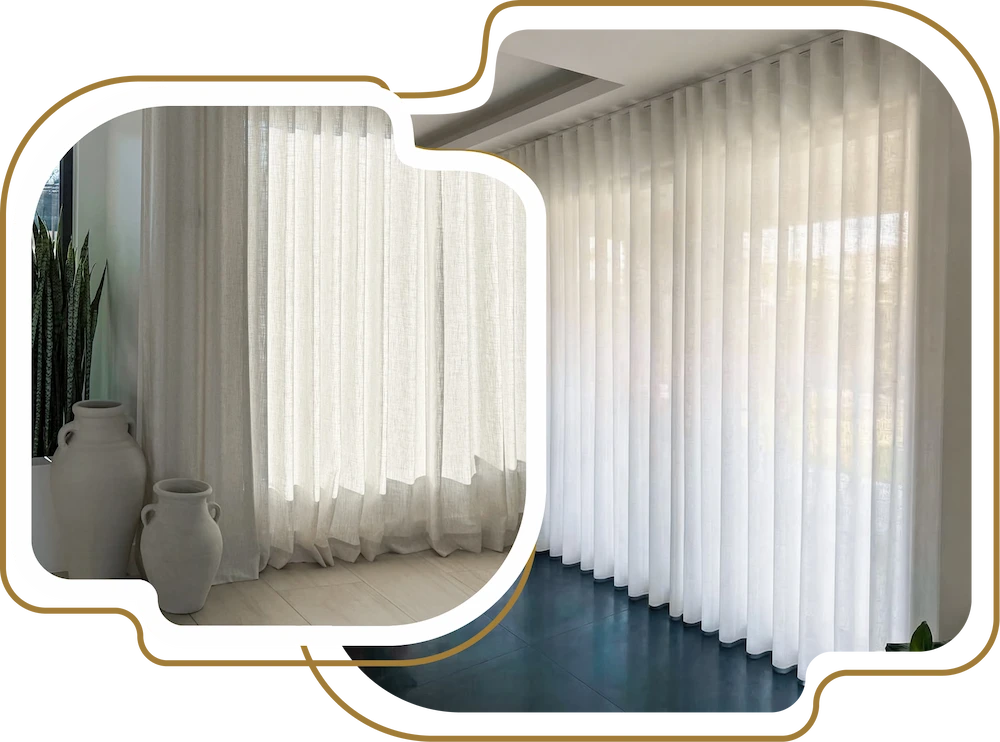 semi sheer curtains